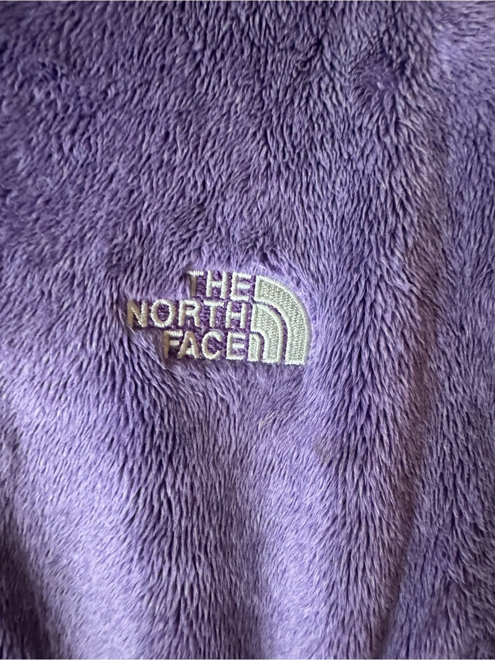 Women’s The North Face Purple Fleece Jacket XL - Picture 3 of 6